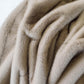 texture of Mila faux fur throw, Vintage Mink