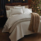 Biagio duvet on bed in holiday room, Pearl