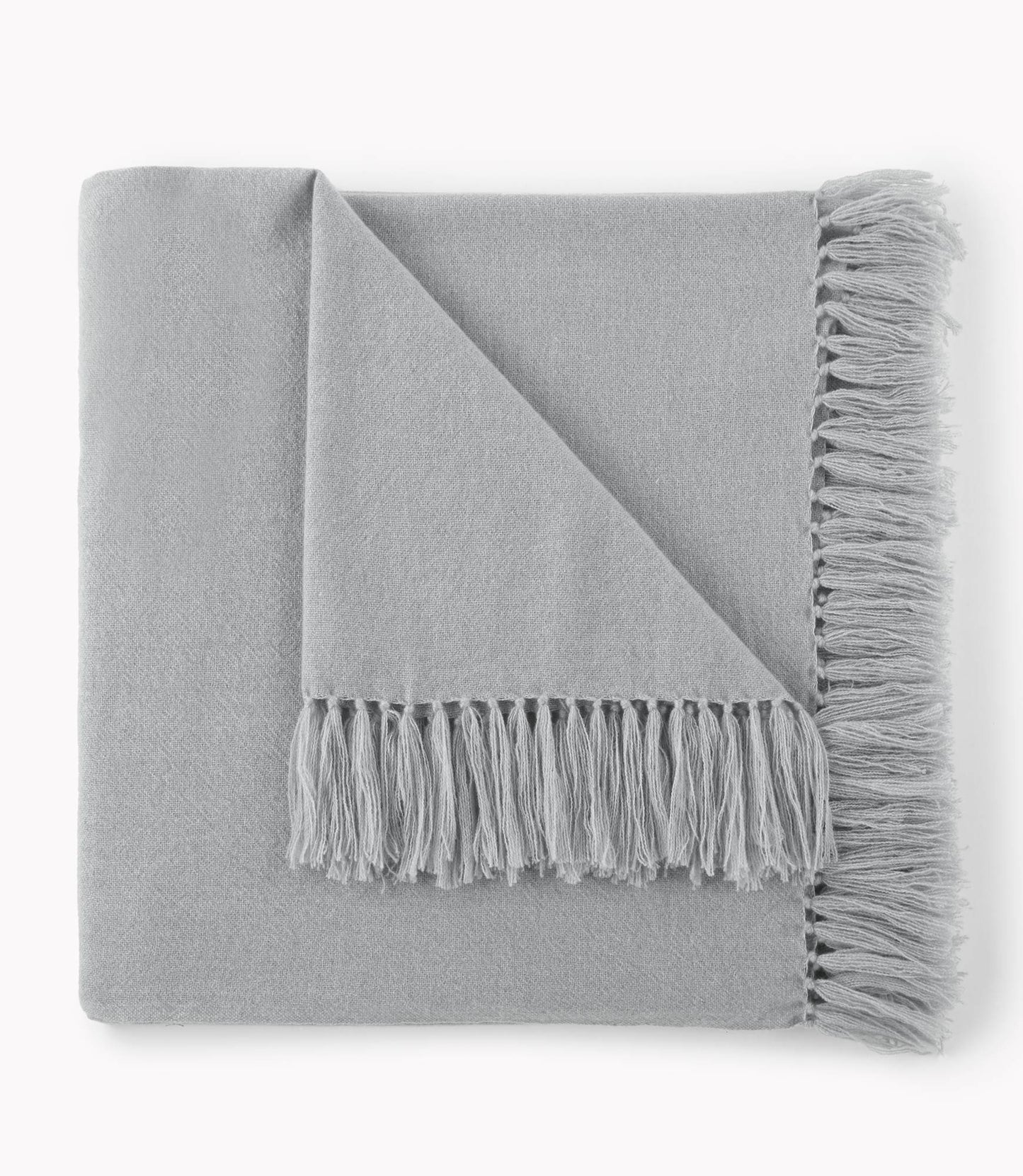 Fairmount Cashmere Throw, Heather Gray