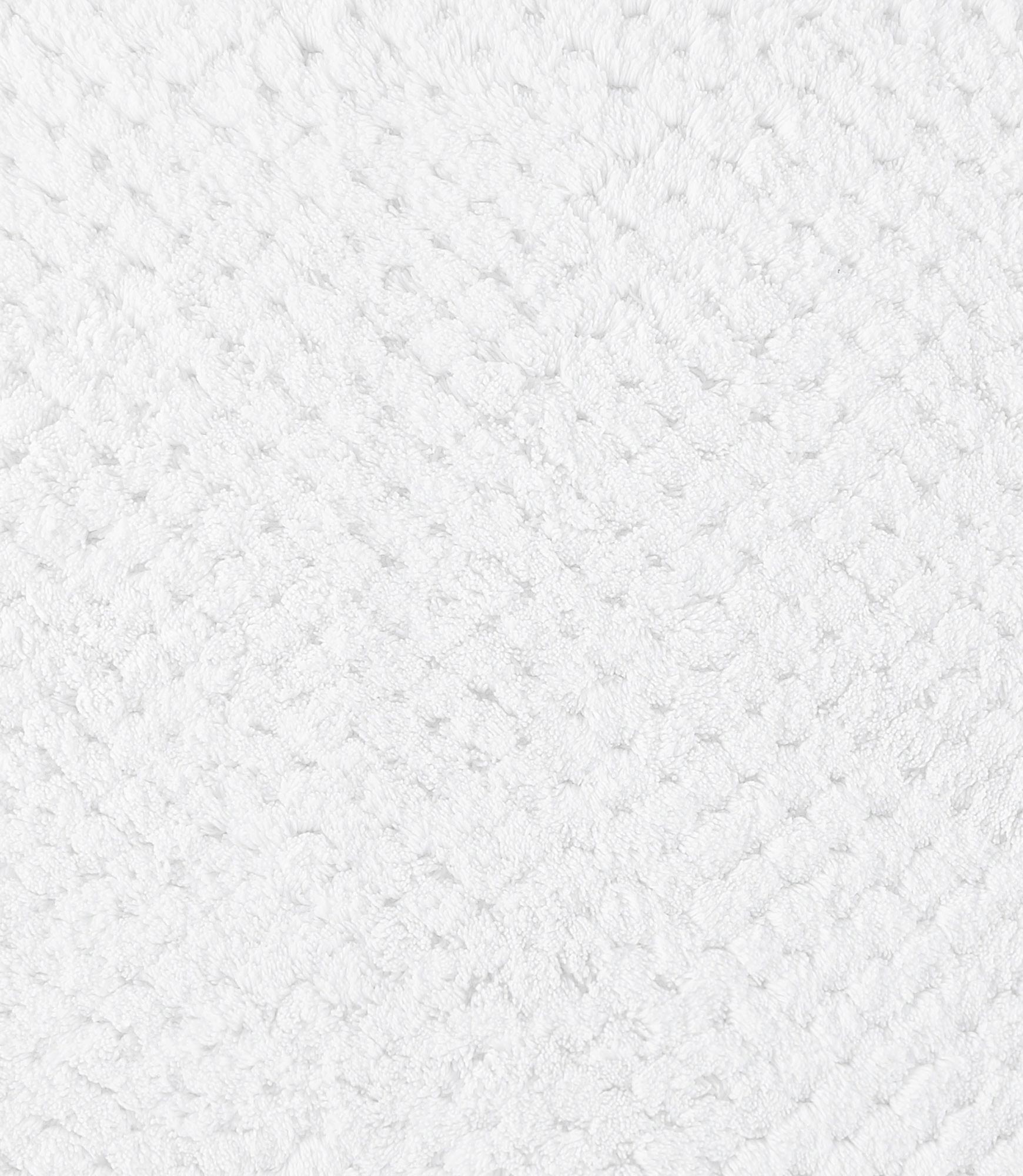 Catalina Bath mat checkerboard detail, White