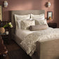 classic printed duvet and shams on neutral bed in mauve bedroom, Paisley Pearl