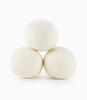 3 wool dryer balls, Cream