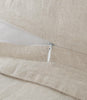 European Washed Linen Duvet Cover hidden zipper, Natural White