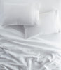 European Washed Linen Sheet Set, White