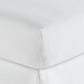 European Washed Linen Fitted Sheet, White