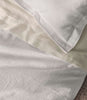 Montauk duvet and shams close up details, White