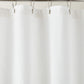 silver grommets on Montauk shower curtain, White