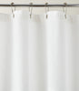 silver grommets on Montauk shower curtain, White