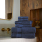 Liam Essential Bath Towel 6 PC Towel Stack in Navy