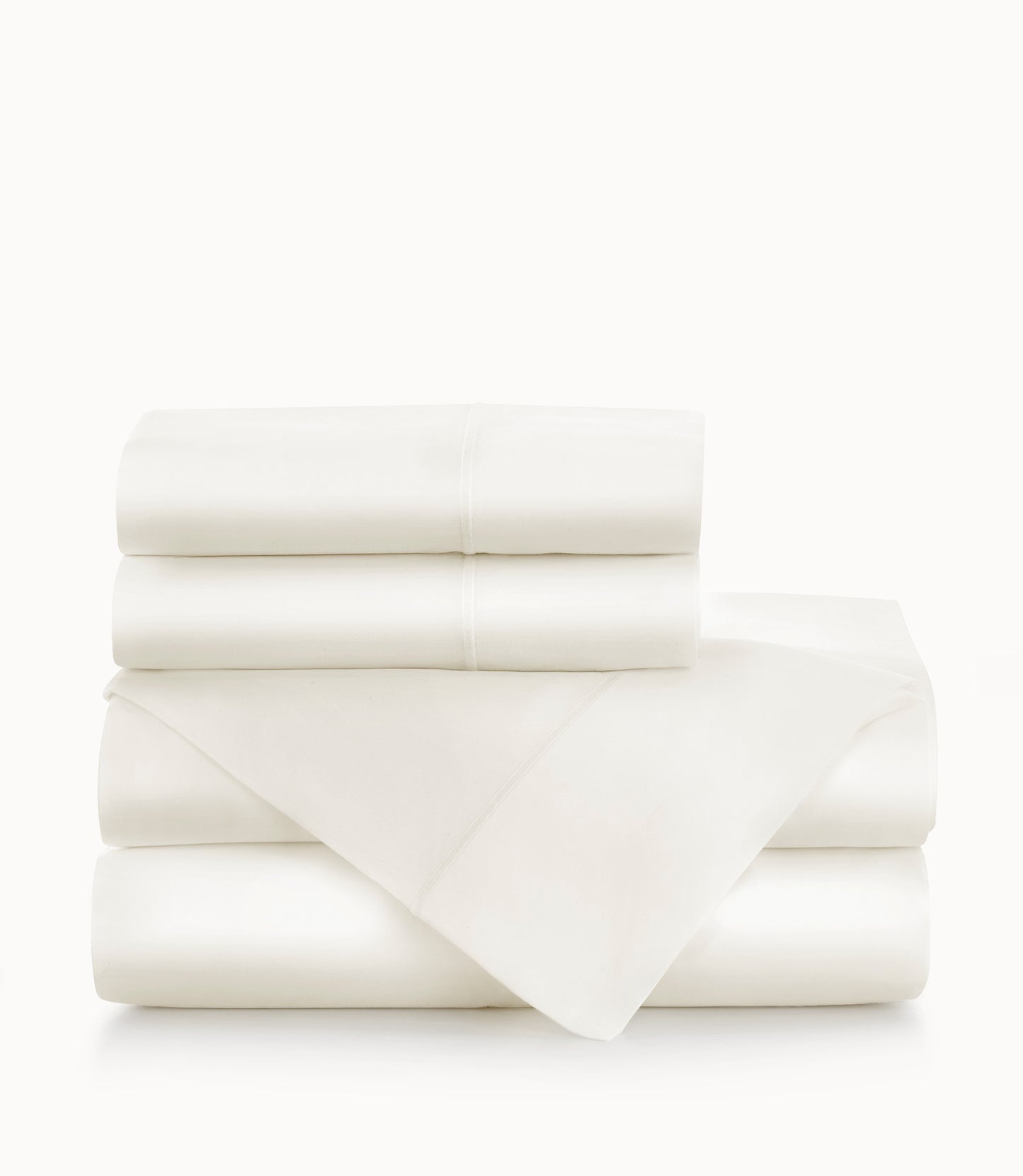 boutique percale sheet set, Ivory