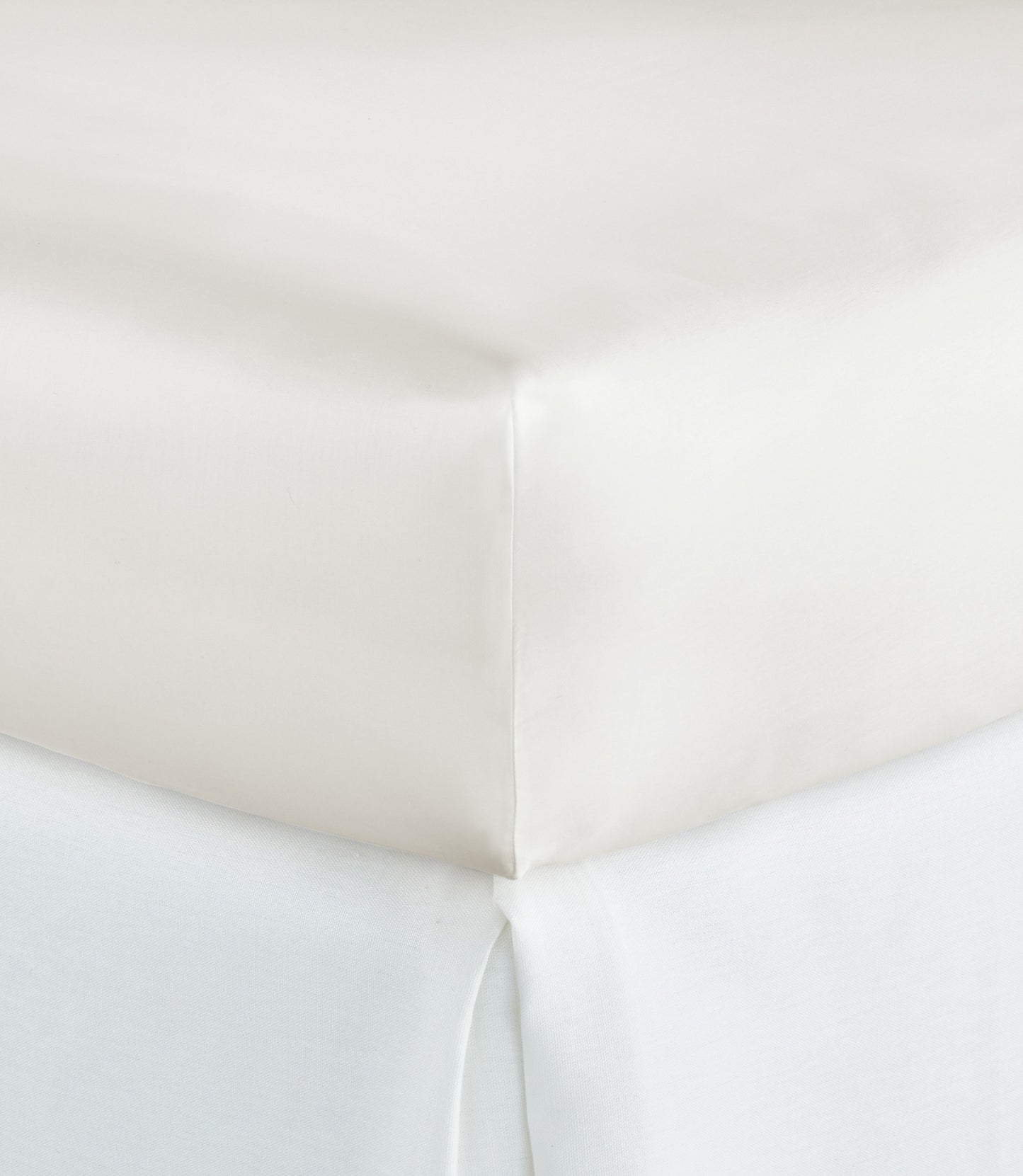 Boutique Percale Fitted Sheet, Ivory