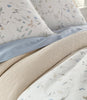 Avery Percale Sham Detail Side Angle Linen