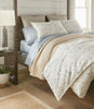 Avery Percale Sham on bed Linen