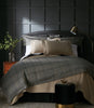 Biagio Duvet Cover in a Black Bedroom, Blue