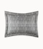 Biagio Jacquard Decorative Pillow Grand Euro Sham Charcoal