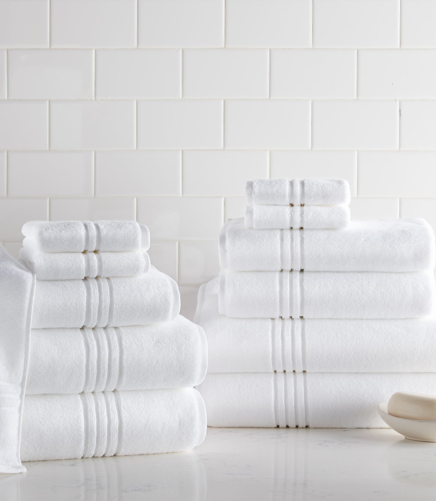12pc Big Bundle Cotton Bath Towel Set Gray