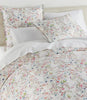 Chloe Floral Percale shams on bed