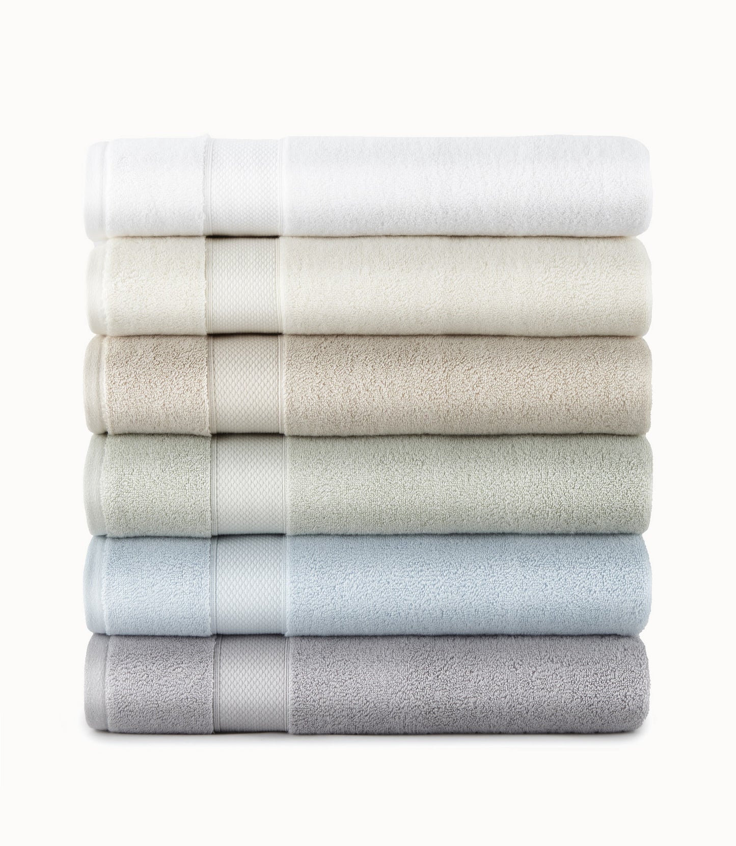 Peacock Alley Dream At Home Bath Sheet Towel 60 x 35 White/Gray