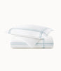 Duo Striped Sateen Duvet Cover Blue