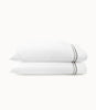 Duo Striped Sateen Pillowcases Pewter