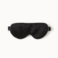 front of silk sleeping mask black