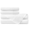 Gardenia Egyptian Cotton Sheet Set Stacked White