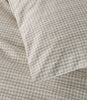 Houndstooth Percale Sleeping Sham Greige detail