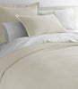 Pearl Juliet coverlet and sham on bed, Juliet Matelasse Sham