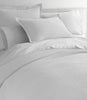 White Juliet coverlet and sham on bed, Juliet Matelasse Sham