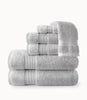 Liam Bath Towel Stack Light Gray