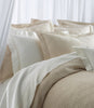 Lyric Percale Sheet Set Ivory on Bed