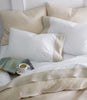 Mandalay Linen Cuff Sheet Set Linen on Bed