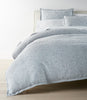 Ravenna Jacquard Duvet Cover Blue bed lifestyle