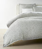 Ravenna Jacquard Duvet Cover Pine bed lifestyle