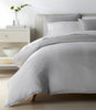 Riga Herringbone Duvet Cover Gray in Room