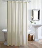 Alyssa Matelasse Shower Curtain Natural Hanging In Bathroom