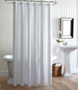 Alyssa Matelasse Shower Curtain White Hanging In Bathroom