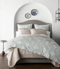 Seville Percale Duvet Cover and Shams in Bedroom Mineral