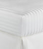 Products Soprano Stripe Sateen Fitted Sheet White