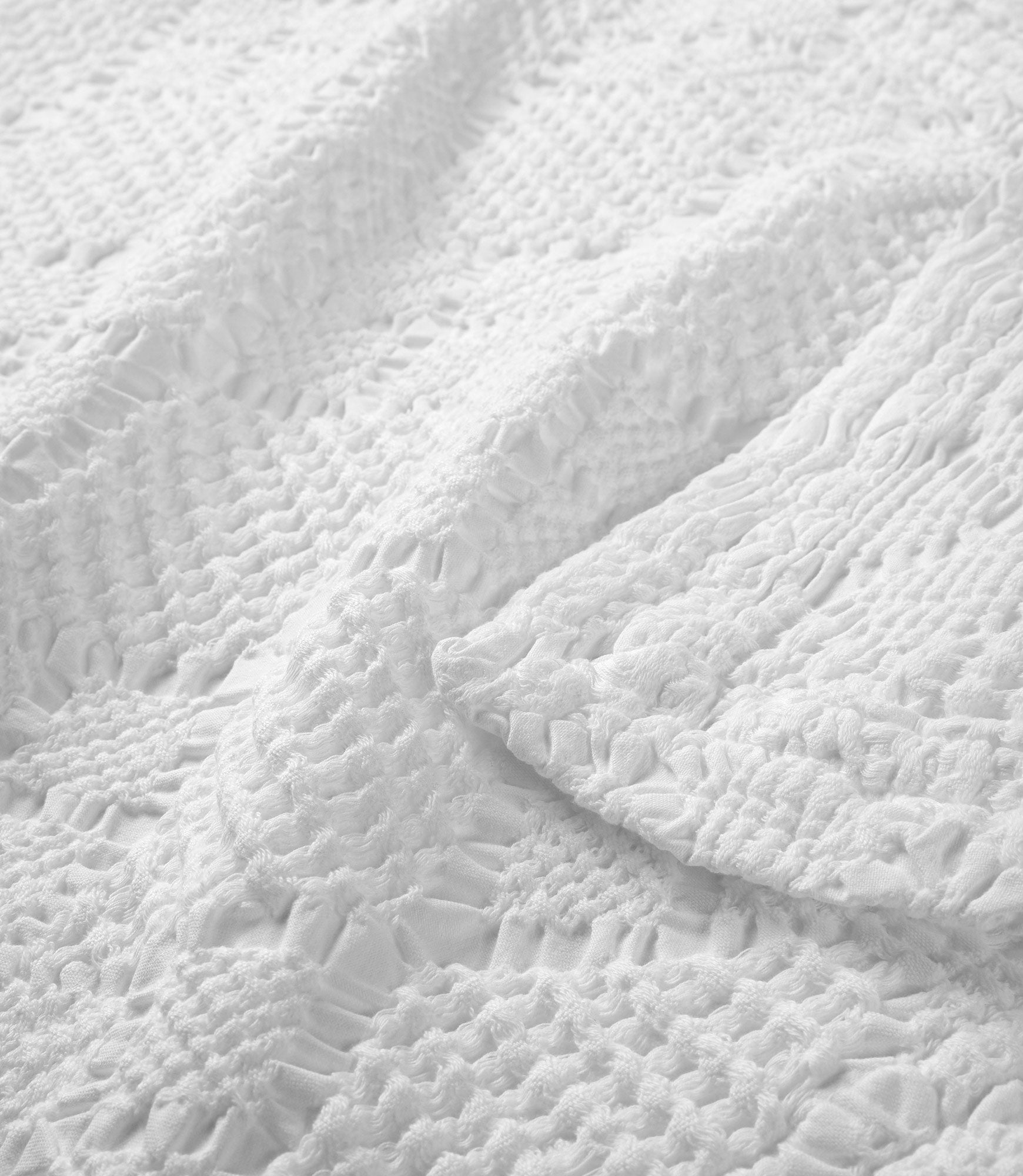 Textured discount white blanket