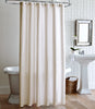 Vienna Matelassé Shower Curtain Linen Hanging In Bathroom