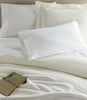 Lyric Percale Flat Sheet Set on Bed White