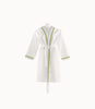 Pique Bath Robe with Meadow Trim 